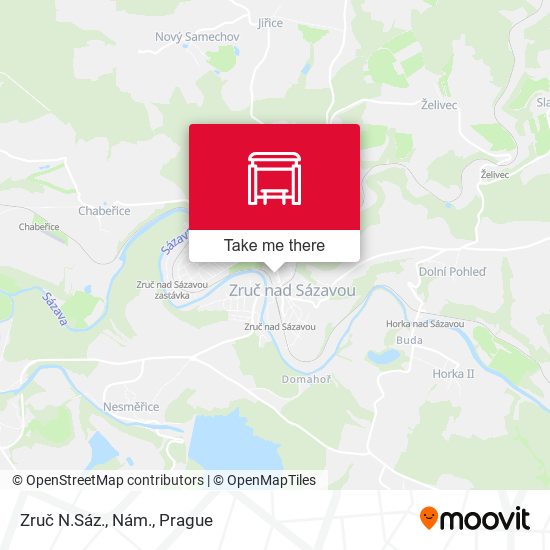 Zruč N.Sáz., Nám. map