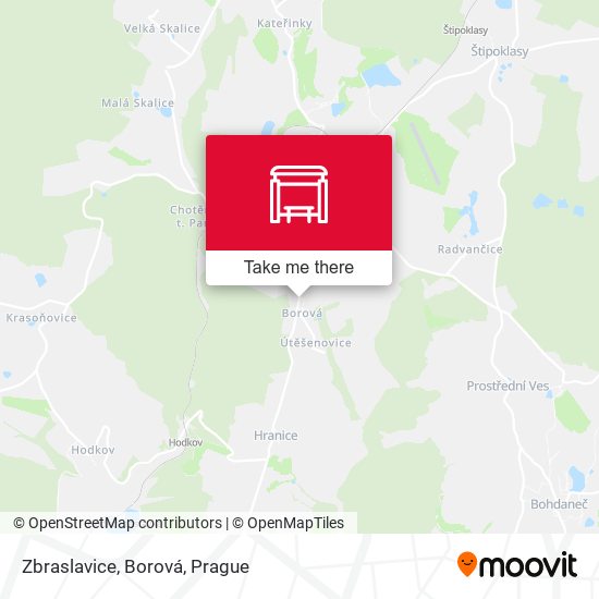 Zbraslavice, Borová map