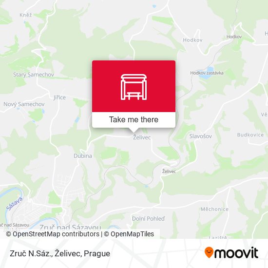 Zruč N.Sáz., Želivec map