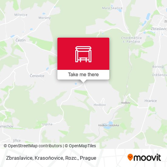 Zbraslavice, Krasoňovice, Rozc. map