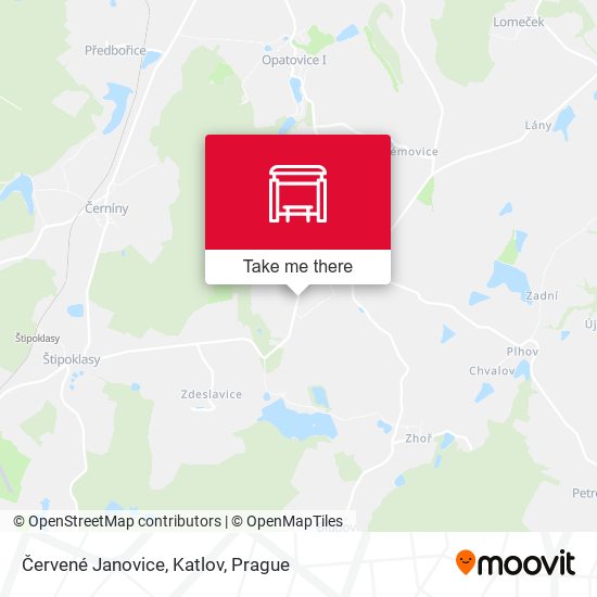 Červené Janovice, Katlov map