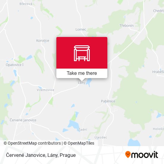 Červené Janovice, Lány map