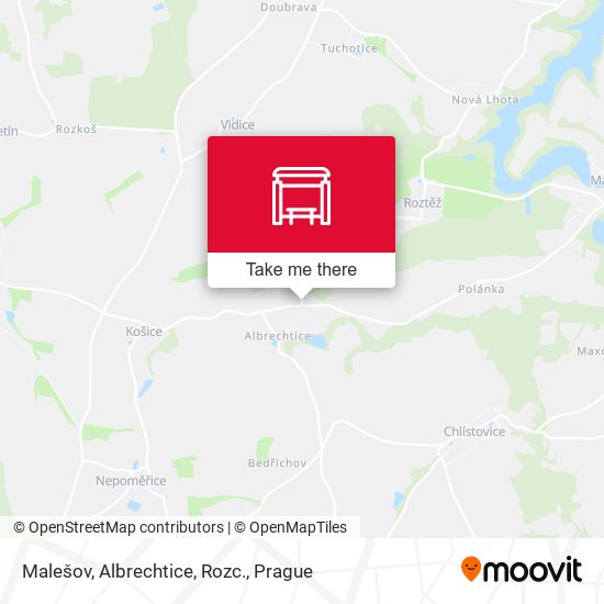 Malešov, Albrechtice, Rozc. map