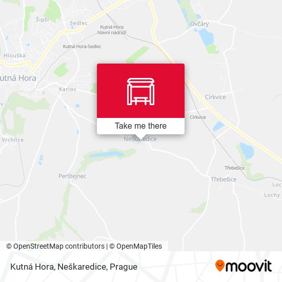 Kutná Hora, Neškaredice map