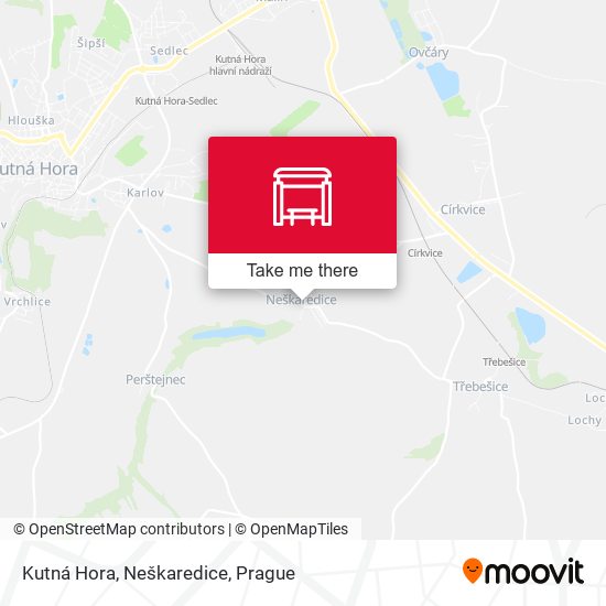 Kutná Hora, Neškaredice map