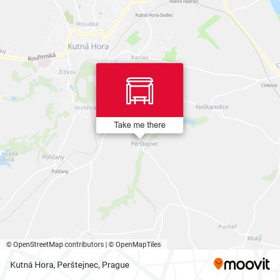 Kutná Hora, Perštejnec map
