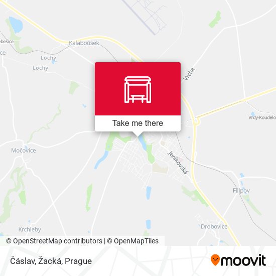 Čáslav, Žacká map