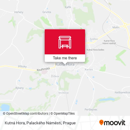 Kutná Hora, Palackého Náměstí map