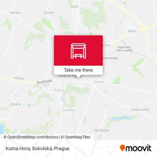 Kutná Hora, Sokolská map