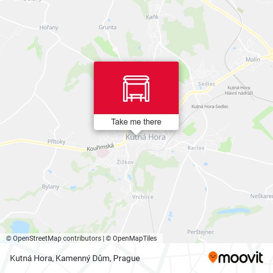Kutná Hora, Kamenný Dům map