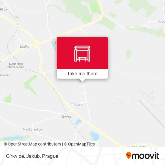 Карта Církvice, Jakub