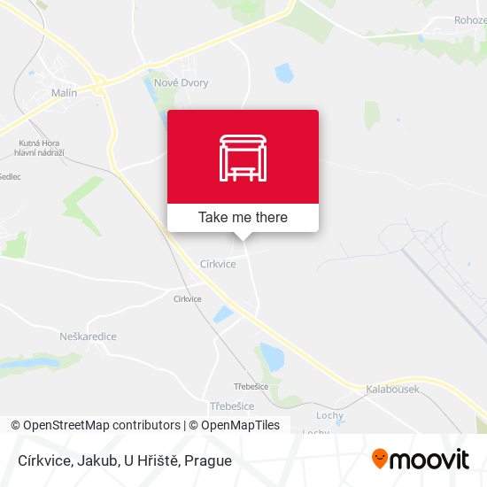 Církvice, Jakub, U Hřiště map