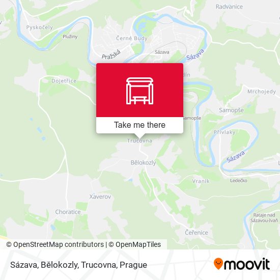 Sázava, Bělokozly, Trucovna map