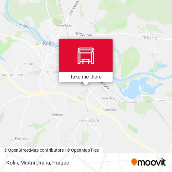 Kolín, Místní Dráha map