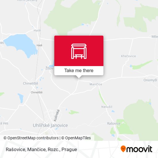 Rašovice, Mančice, Rozc. map
