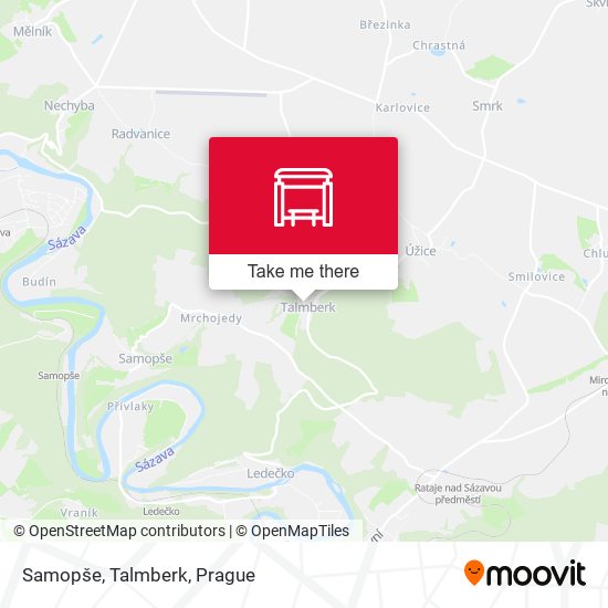 Карта Samopše, Talmberk