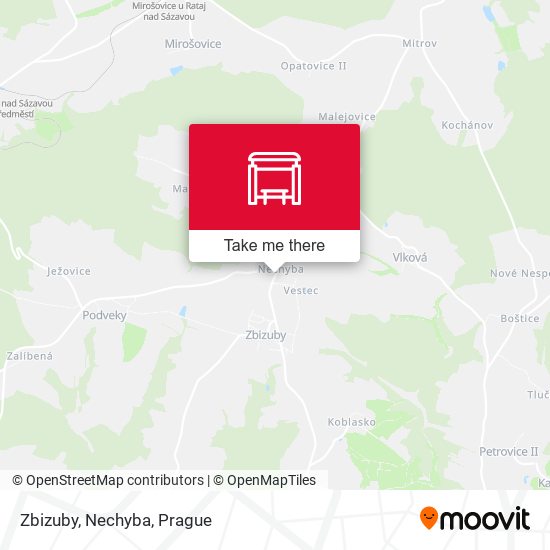 Карта Zbizuby, Nechyba