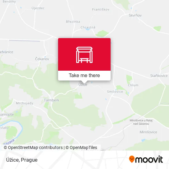 Карта Úžice