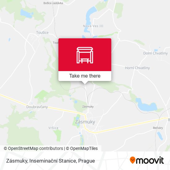 Zásmuky, Inseminační Stanice map