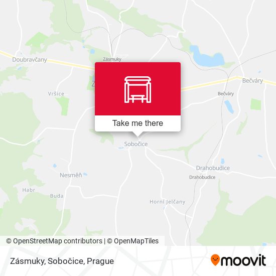 Zásmuky, Sobočice map