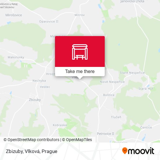 Zbizuby, Vlková map