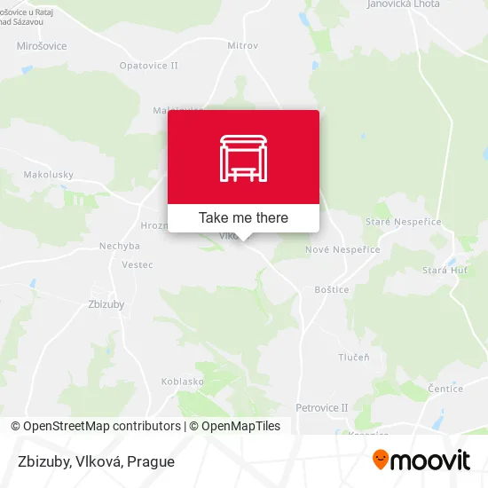 Карта Zbizuby, Vlková