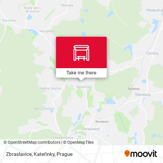 Zbraslavice, Kateřinky map