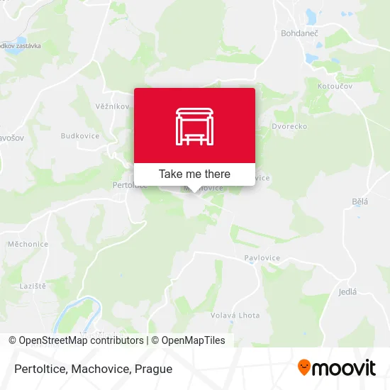 Карта Pertoltice, Machovice
