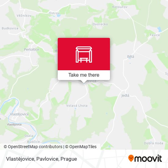 Vlastějovice, Pavlovice map