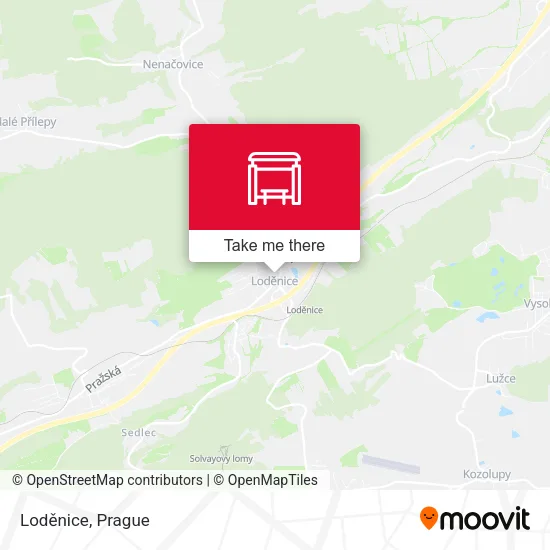 Карта Loděnice