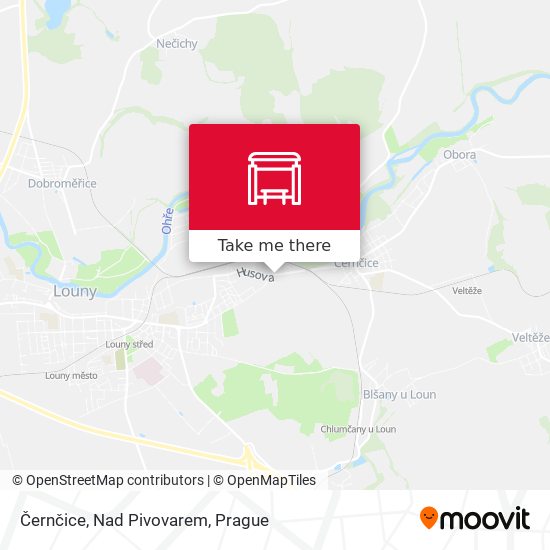 Černčice, Nad Pivovarem map