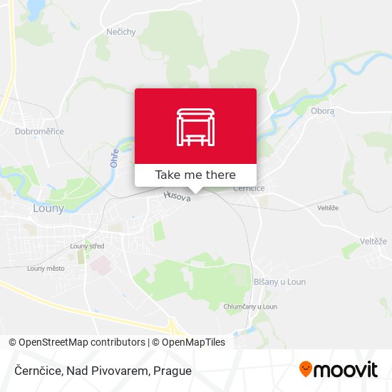 Černčice, Nad Pivovarem map