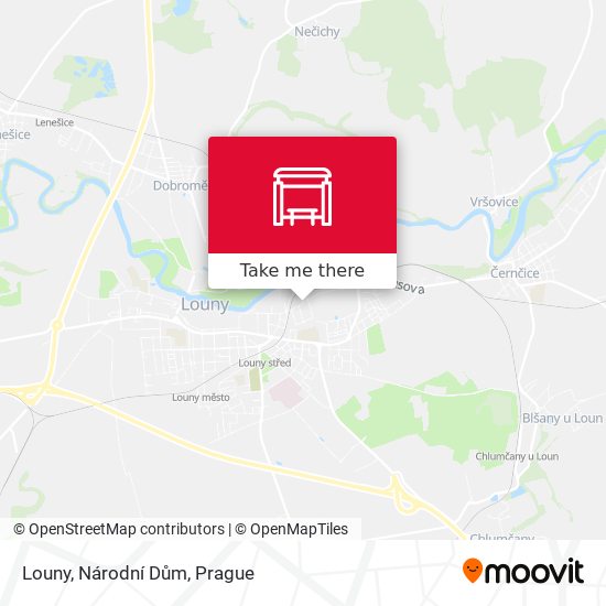 Louny, Národní Dům map