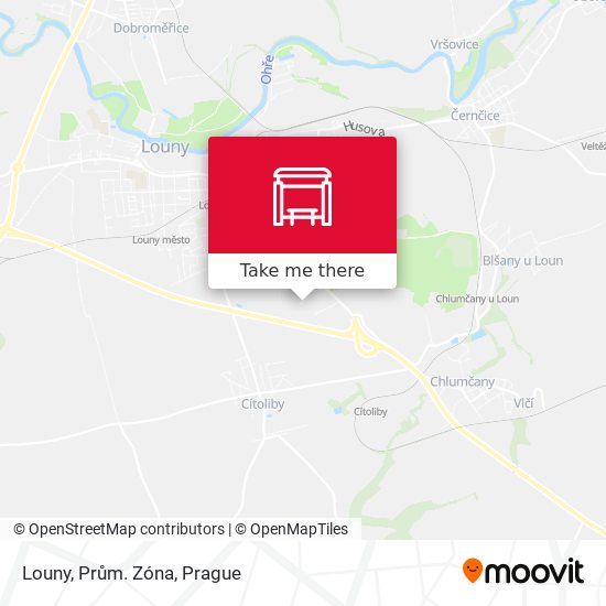 Louny, Prům. Zóna map