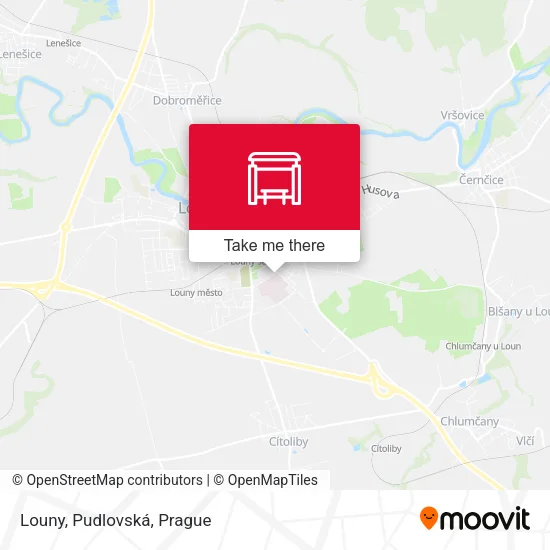 Карта Louny, Pudlovská