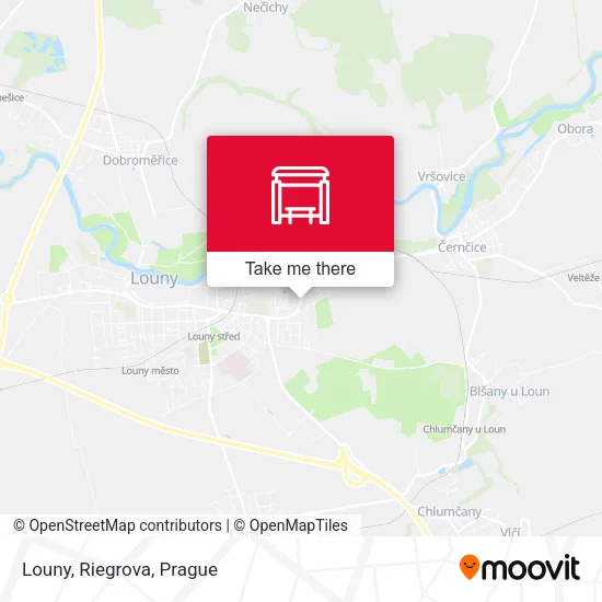 Карта Louny, Riegrova