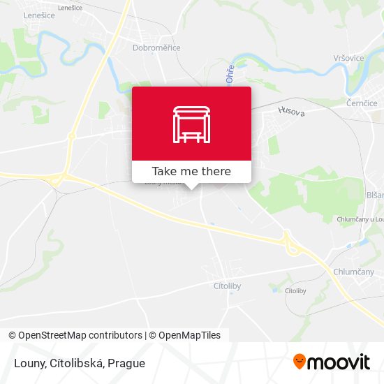 Louny, Cítolibská map