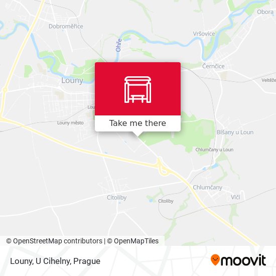 Louny, U Cihelny map