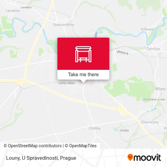 Карта Louny, U Spravedlnosti