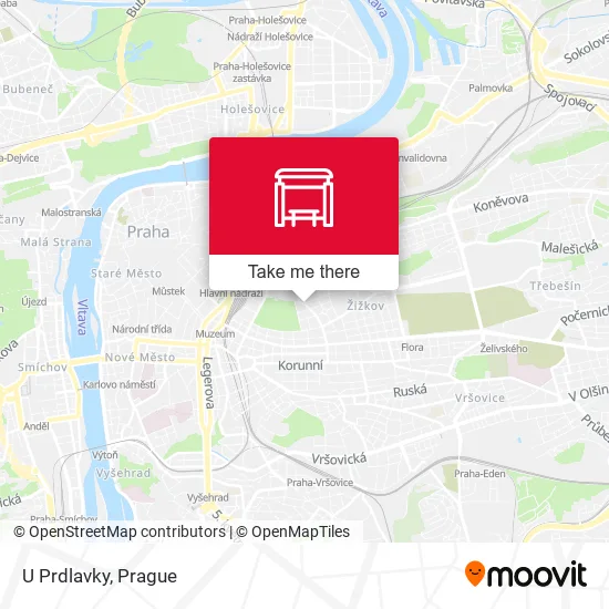 Карта U Prdlavky