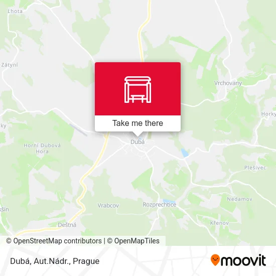 Карта Dubá, Aut.Nádr.