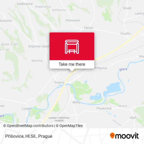 Карта Příšovice, Hl.Sil.