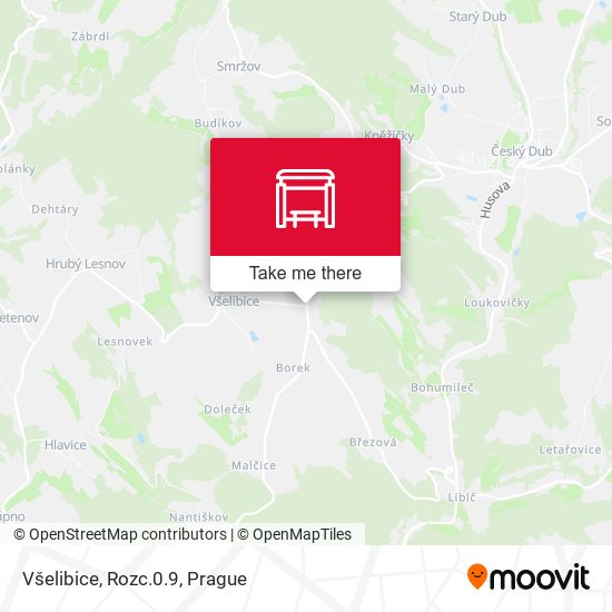 Карта Všelibice, Rozc.0.9