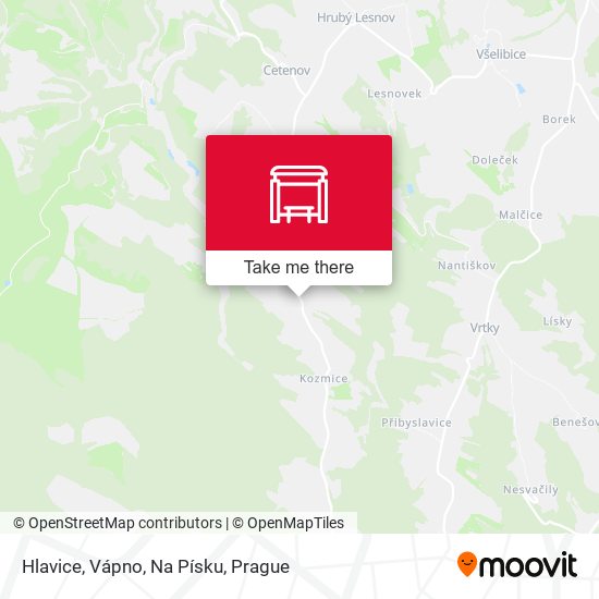 Hlavice, Vápno, Na Písku map