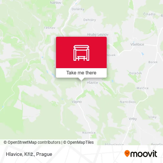 Карта Hlavice, Křiž.