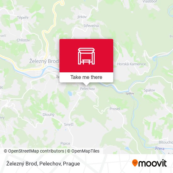 Železný Brod, Pelechov map