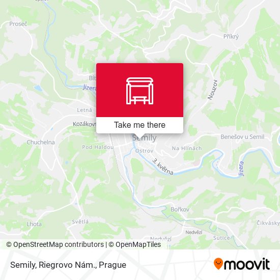 Карта Semily, Riegrovo Nám.