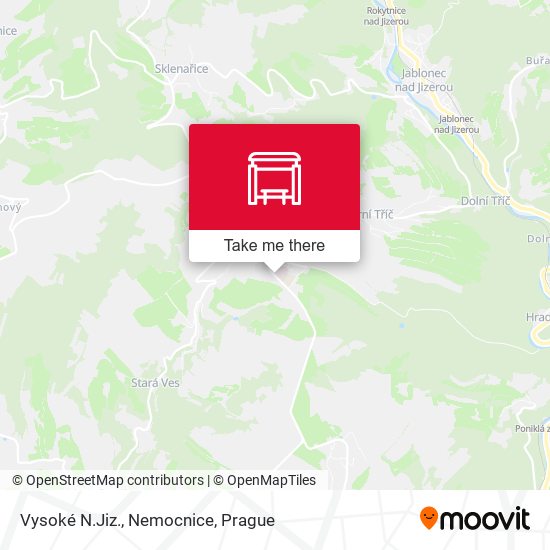 Vysoké N.Jiz., Nemocnice map