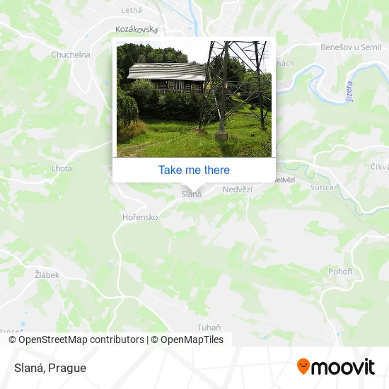 Карта Slaná