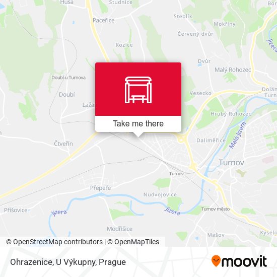 Ohrazenice, U Výkupny map